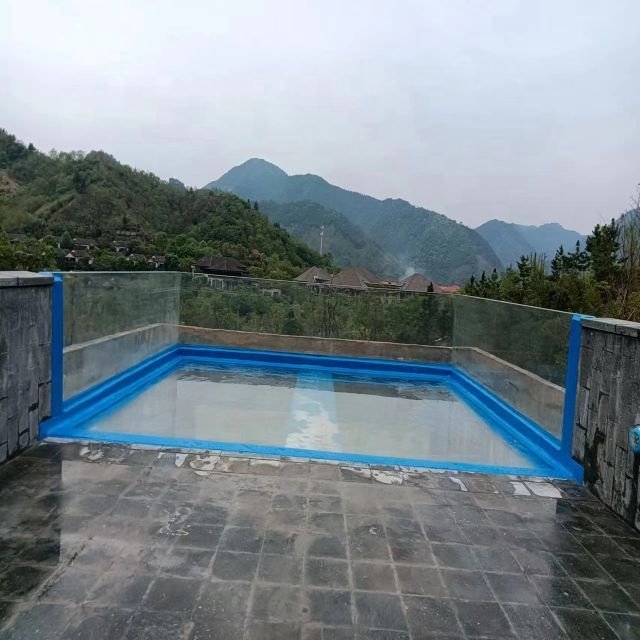 Swimming Pool Glass Transparent Outdoor Ground Hotel Acrylic Customized Eco-friendly and High Light Transmittance 20 Yrs 200kgs