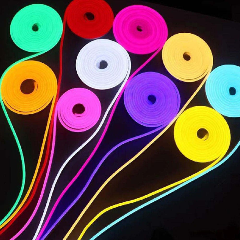 6 * 12Mm Neon Sign Flexible Aquarium Lighting Belt 12V Ice Blue Waterproof Soft Led Flex Neon Light