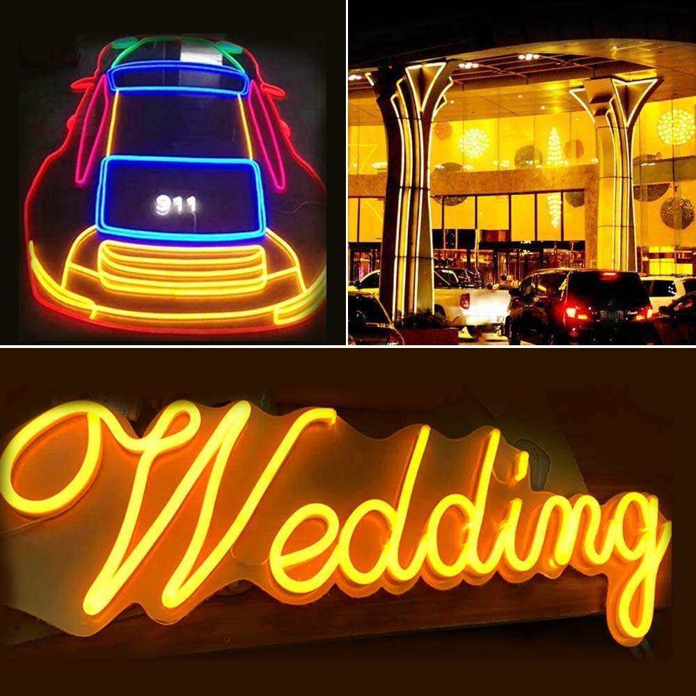 6 * 12Mm Neon Sign Flexible Aquarium Lighting Belt 12V Ice Blue Waterproof Soft Led Flex Neon Light