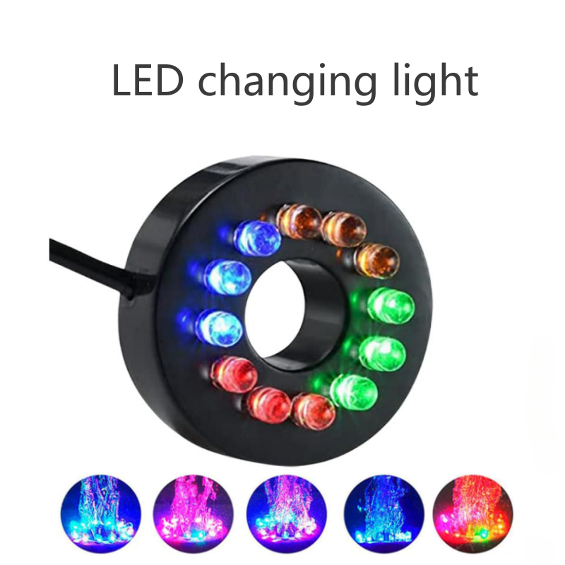 Electrical Mini Water Pump with LED Light Small Submersible Aquarium Water Pump 220L/h 2.5W Quiet Fountain Pump with Led