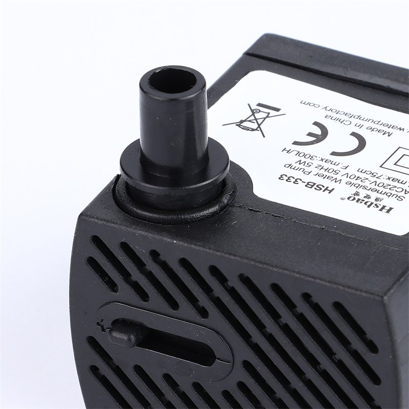 Electrical Mini Water Pump with LED Light Small Submersible Aquarium Water Pump 220L/h 2.5W Quiet Fountain Pump with Led
