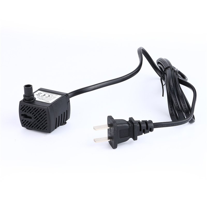 Electrical Mini Water Pump with LED Light Small Submersible Aquarium Water Pump 220L/h 2.5W Quiet Fountain Pump with Led
