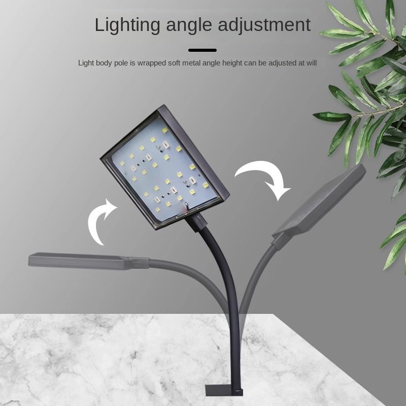 VOONLINE Full Spectrum LED Aquarium Light Clip-on Fish Tank Light Accessories for Freshwater Fish and Plants