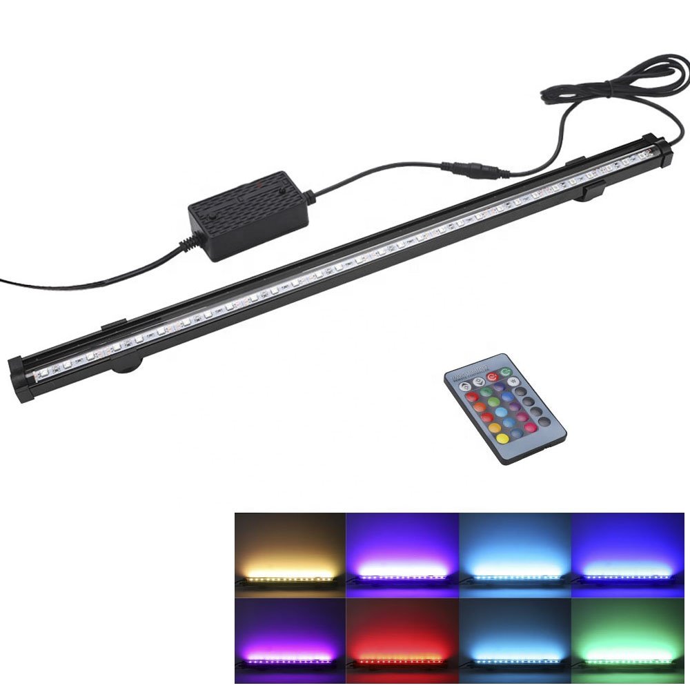 Quanlong 110v 220v marine RGB Color change Air Bubble fish tank light led aquarium lamp led strip light