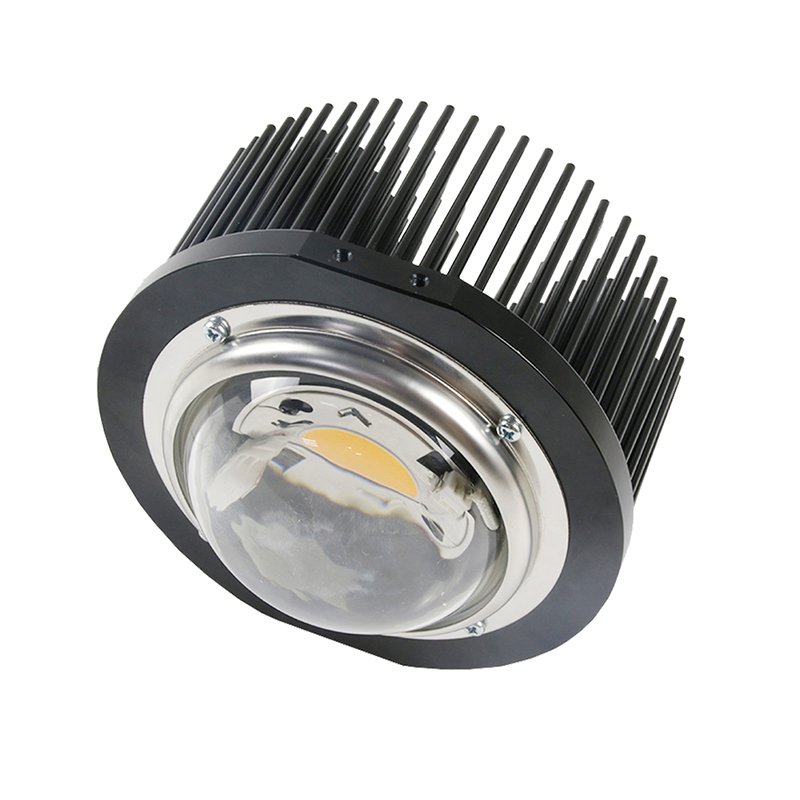 Factory Custom 200w Stage Lighting Heatsink Downlight Heat Sink Cold Forging Radiator Aluminum Alloy Black Round IP65 10 Mm 0.9