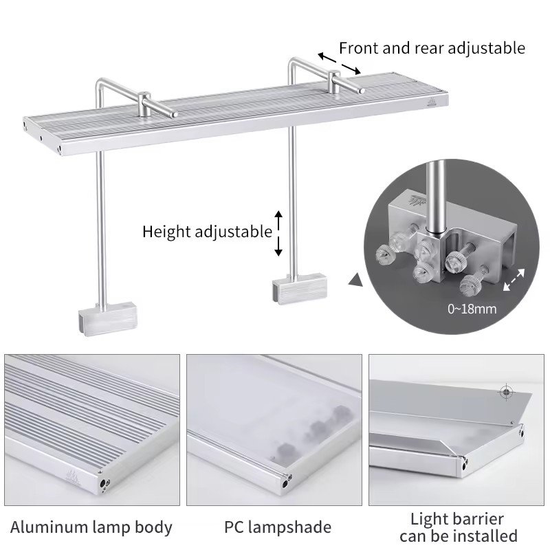 APP Control Aqtuarium LED Light RGB UV Full Specturn Plant Aquarium Lighting Fish Tanks Accessories