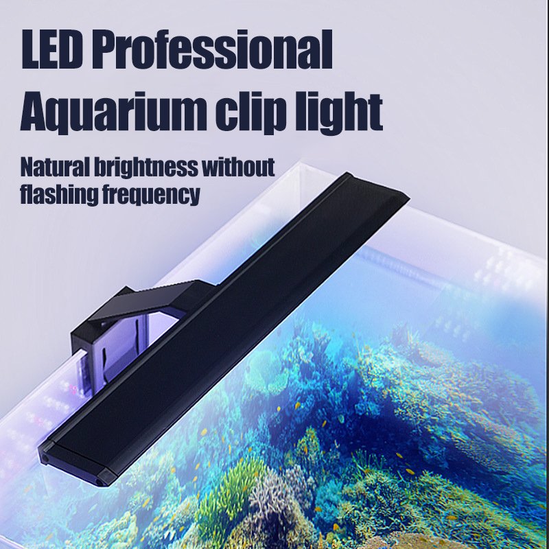 Chinese Factory Blue White Led Professional Aquarium Light Energy Saving Clip Lamp For Planted Freshwater Fish Tank