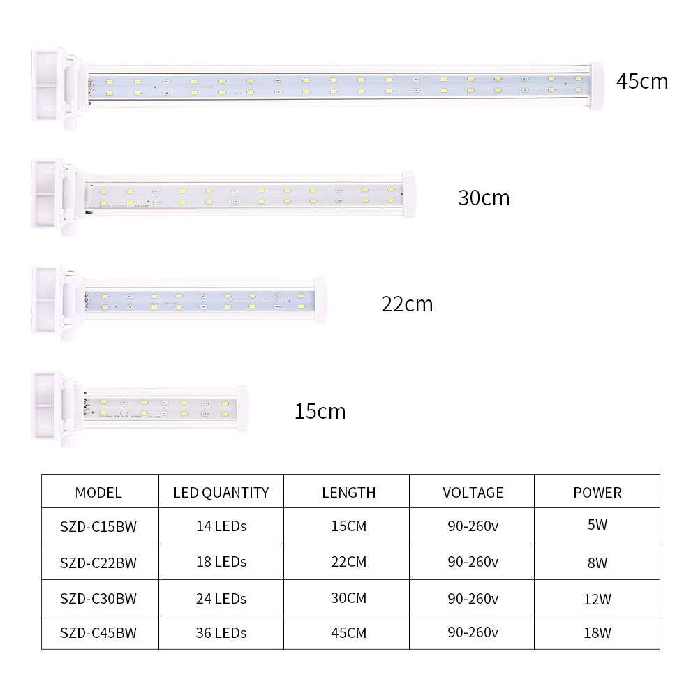 Cheap aquarium led lighting fish tank white blue aquarium lamp clip on aquarium light