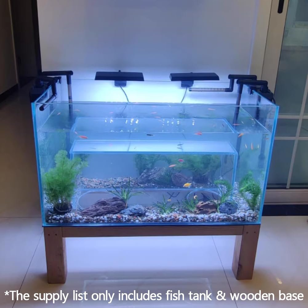 2024 Modern Cat View Fish Aquarium Glass Tank Custom Volume with Sustainable Plastic Lighting Type