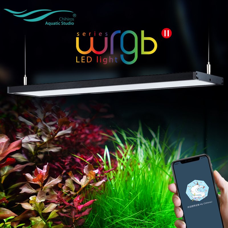 Chihiros WRGB 2 app control full spectrum color Freshwater Planted LED Aquarium Light 30CM 45CM 60CM 90CM 120CM for red grass
