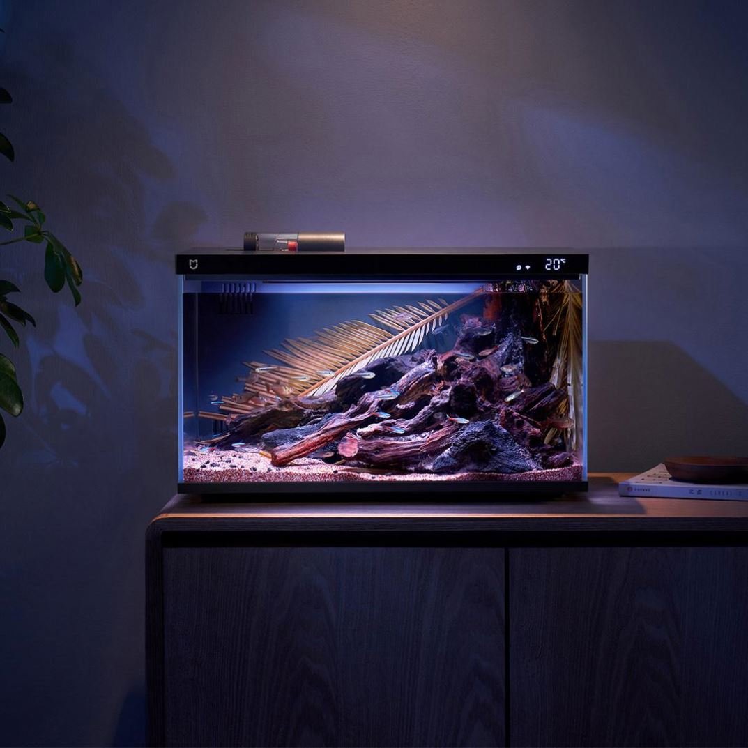Xiaomi Mijia Smart Fish Tank Work With Mijia APP Mobile controlled remote feeding MYG100 Smart Lighting System Light Aquarium