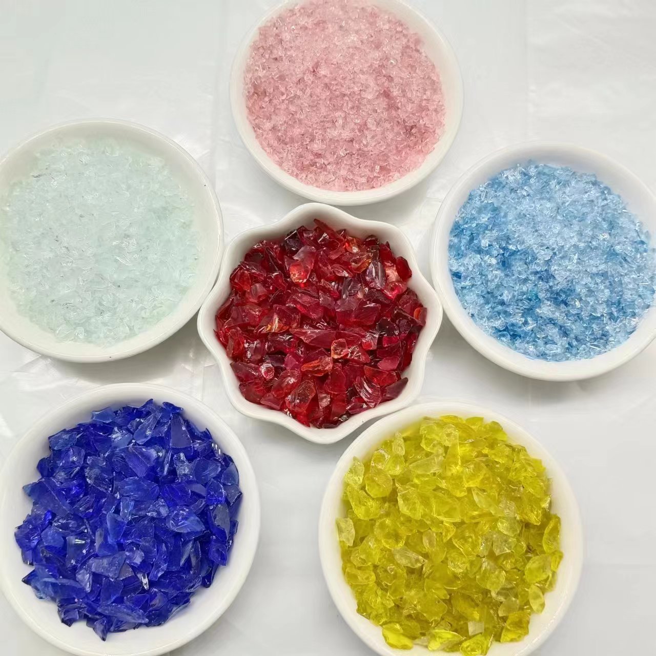Glass sand for wall decoration Glass sand for gardening glass sand