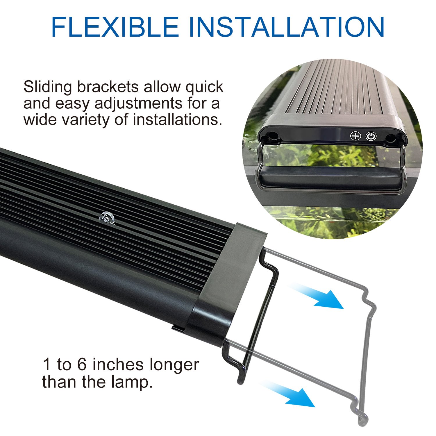 factory price Led aquarium light full spectrum 12-54 in with remote controller