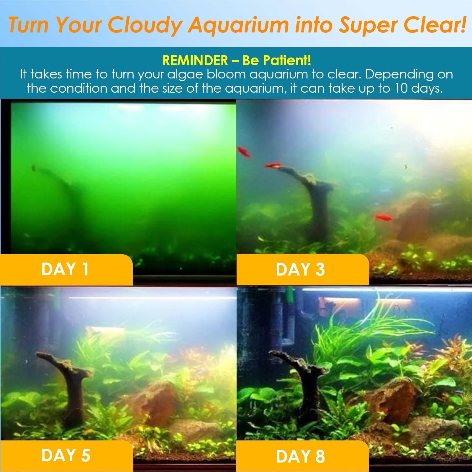 Wholesale Aquarium Fish Tank Filter UV Fish Tank Green Cleaner Submersible Powerful Pump Cartridge Filter