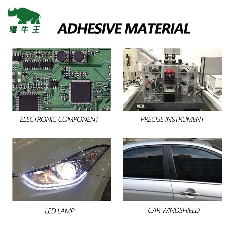 Black Headlights Glue Sealant High Adhesive Silicone Precise Instrument Windshield LED Clear Electronic Heat Temp Silica
