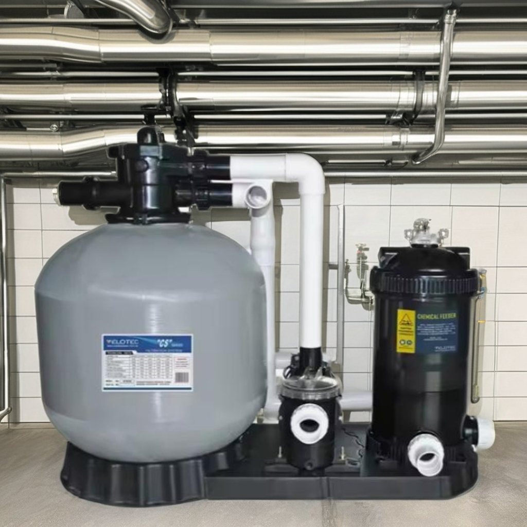 Swimming Pool Large Capacity Compact Water Sand Filter For Water Treatment Plant And Aquarium