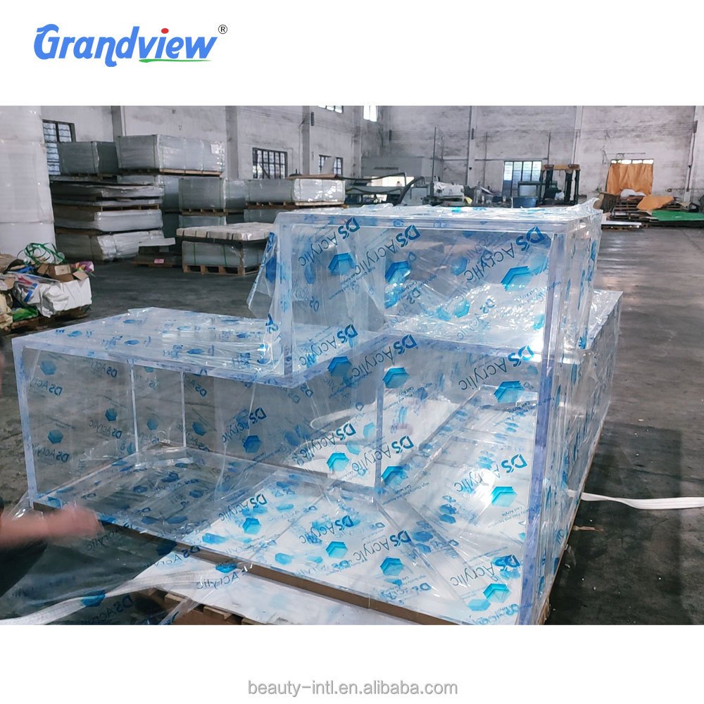 High Purity PMMA Aquarium Accessories/jellyfish Live Fish Aquarium Large Fish Tank Plastic Fish Farm Tank 5l 5 to 10 Years
