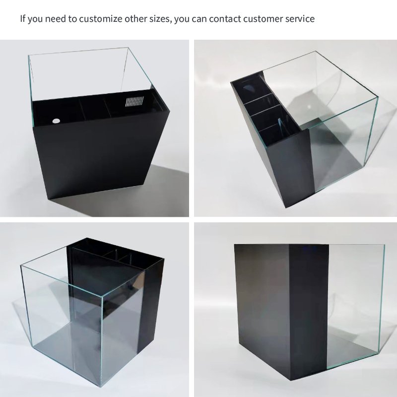 Custom desktop fish tank glass kit marine tank table top saltwater aquarium fish tank