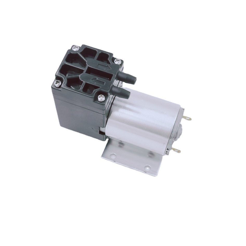 300kpa pressure 75kpa vacuum 6L/M electric diaphragm brush dc motor micro compressor