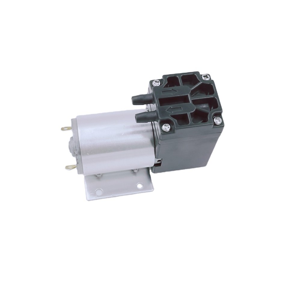 300kpa pressure 75kpa vacuum 6L/M electric diaphragm brush dc motor micro compressor