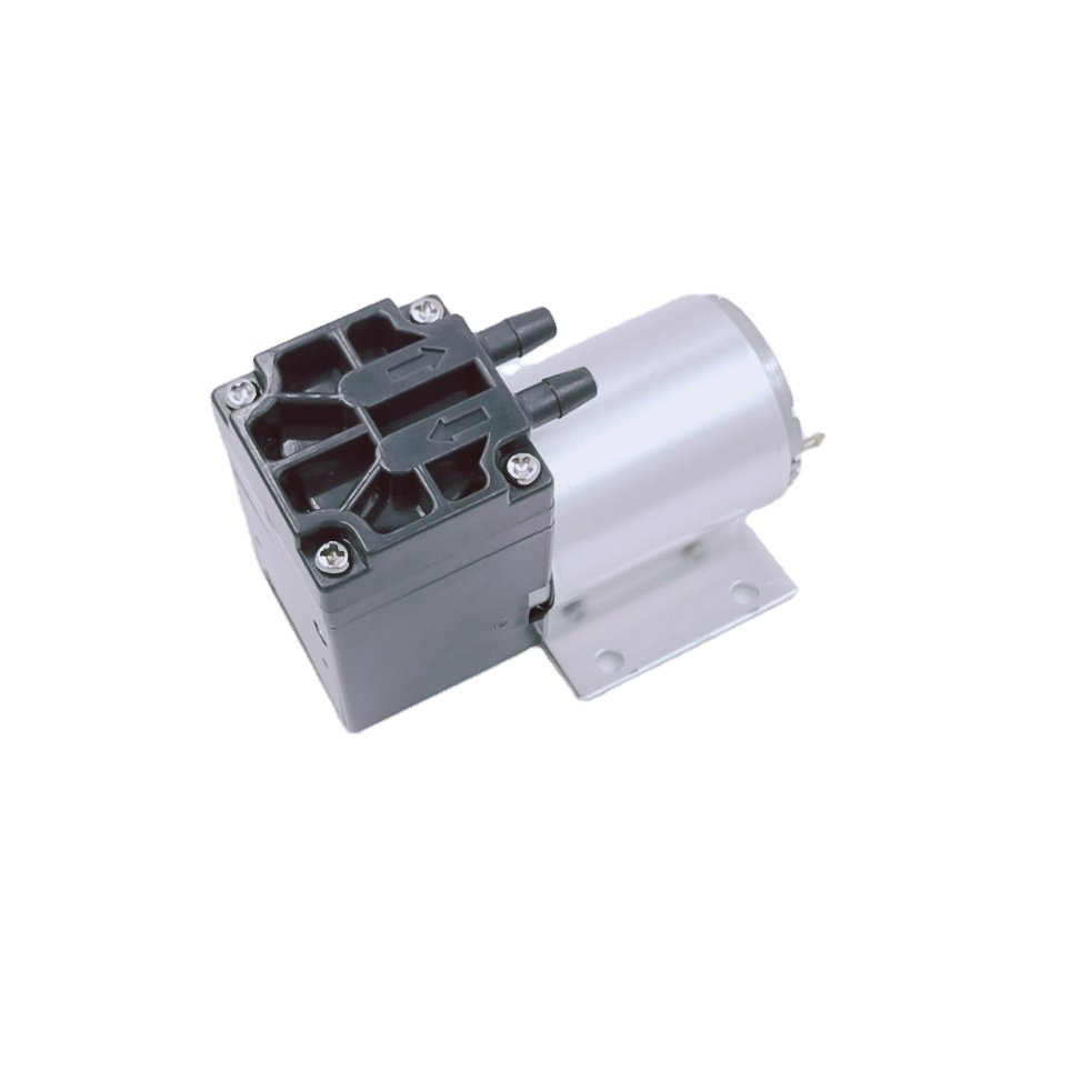 300kpa pressure 75kpa vacuum 6L/M electric diaphragm brush dc motor micro compressor