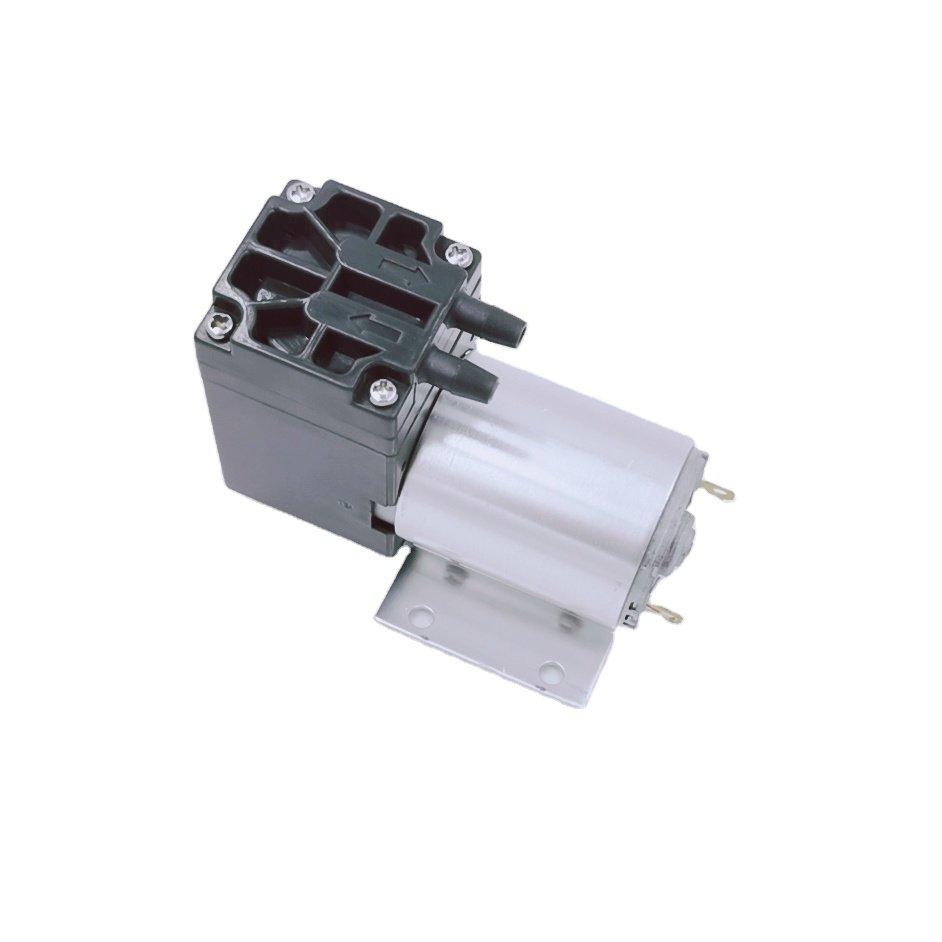 300kpa pressure 75kpa vacuum 6L/M electric diaphragm brush dc motor micro compressor