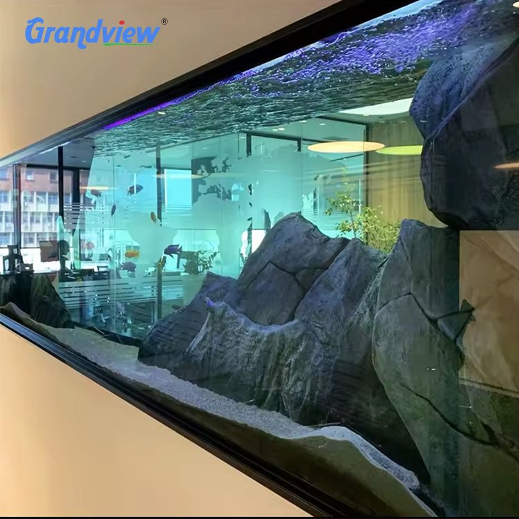 60mm 100mm 200mm cast acrylic sheets thickness large saltwater ultra clear glass fish aquariums & tanks