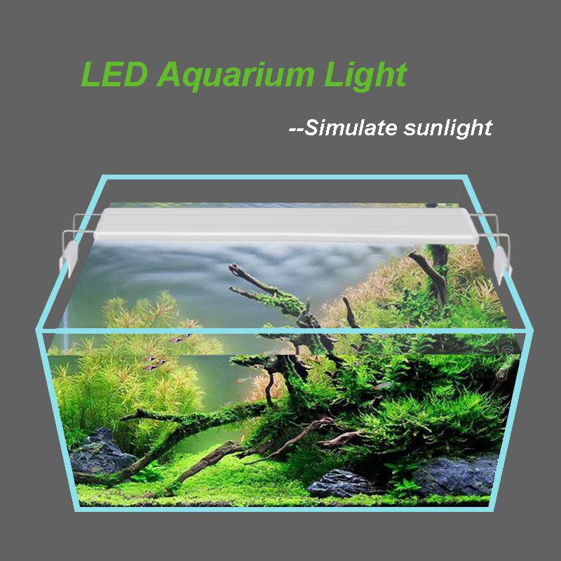 Aqua Beauty Led Aquatic Plants Lighting SMD5730 Fleshwater Led Aquarium Light DC 220V PPC IP65 Fish Aquarium RGB 2 Years 3000 88