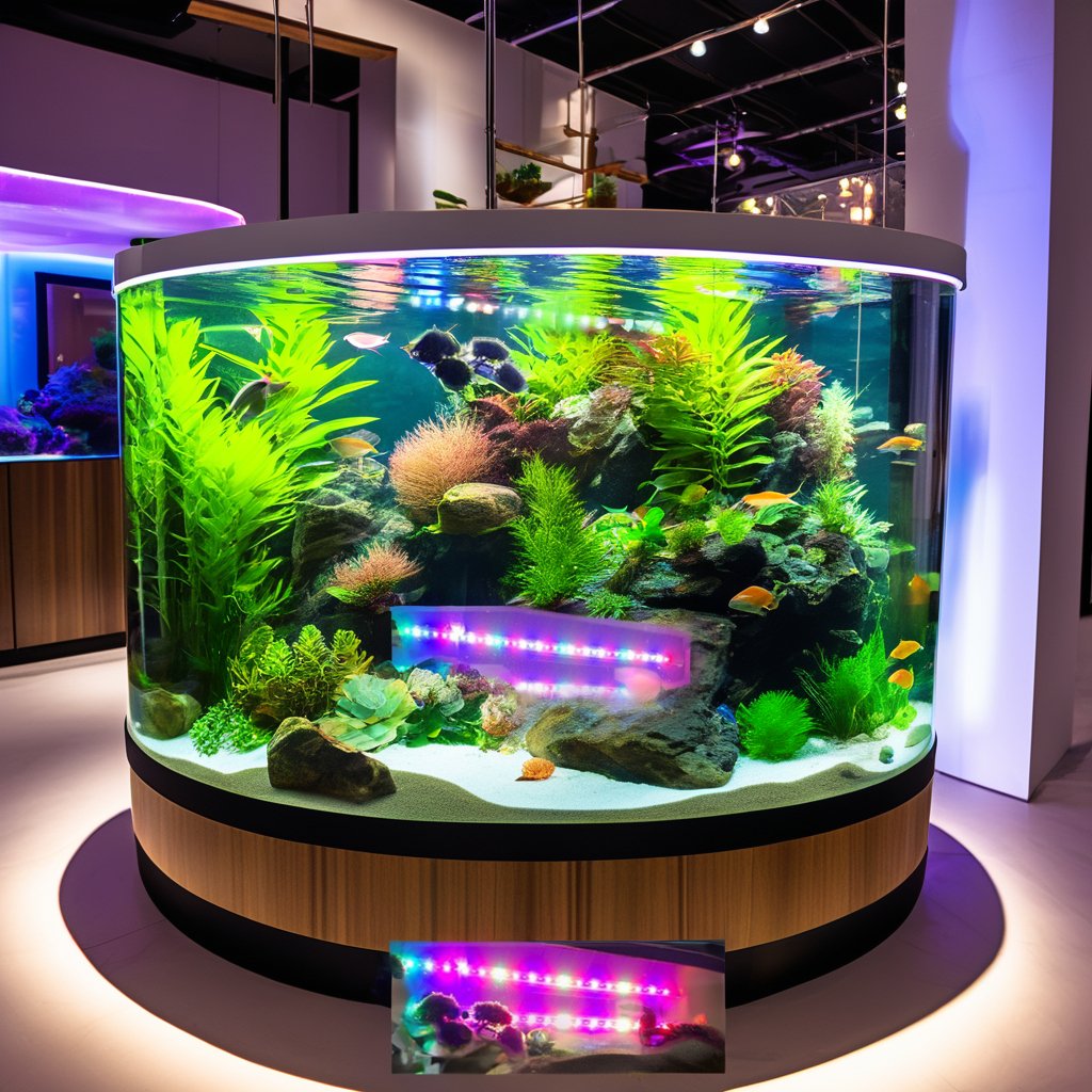 New Arrival Full Spectrum LED Aquarium Light for Saltwater Coral Reef Black Emitting Color Aquarium Tank