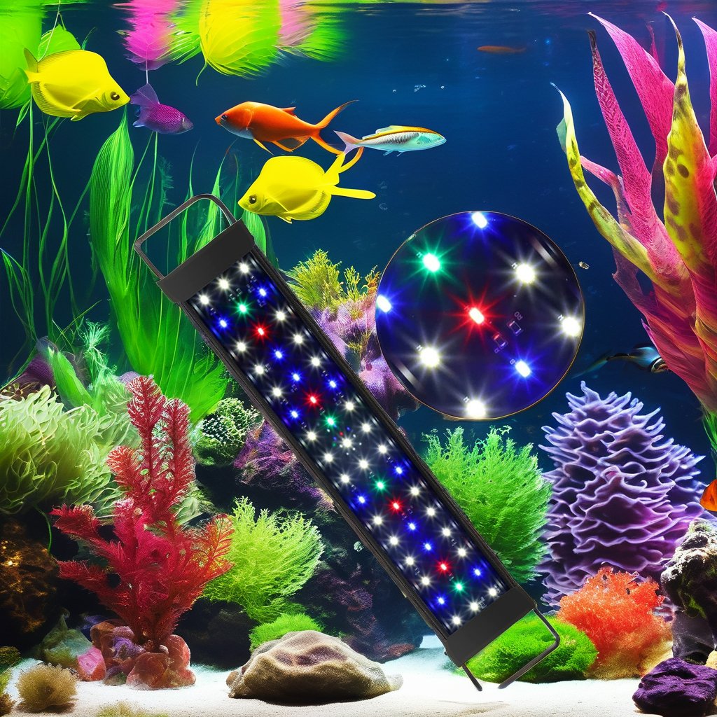 New Arrival Full Spectrum LED Aquarium Light for Saltwater Coral Reef Black Emitting Color Aquarium Tank