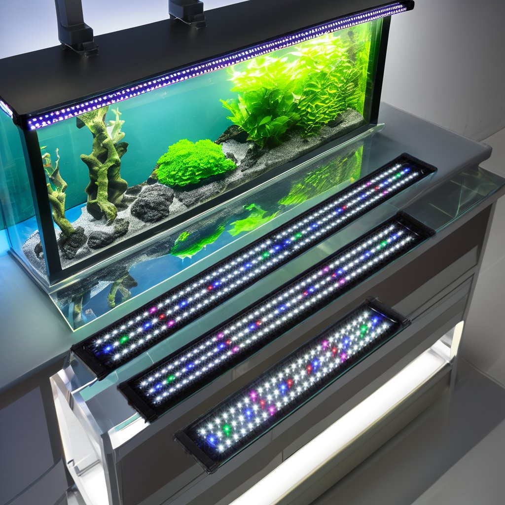 New Arrival Full Spectrum LED Aquarium Light for Saltwater Coral Reef Black Emitting Color Aquarium Tank
