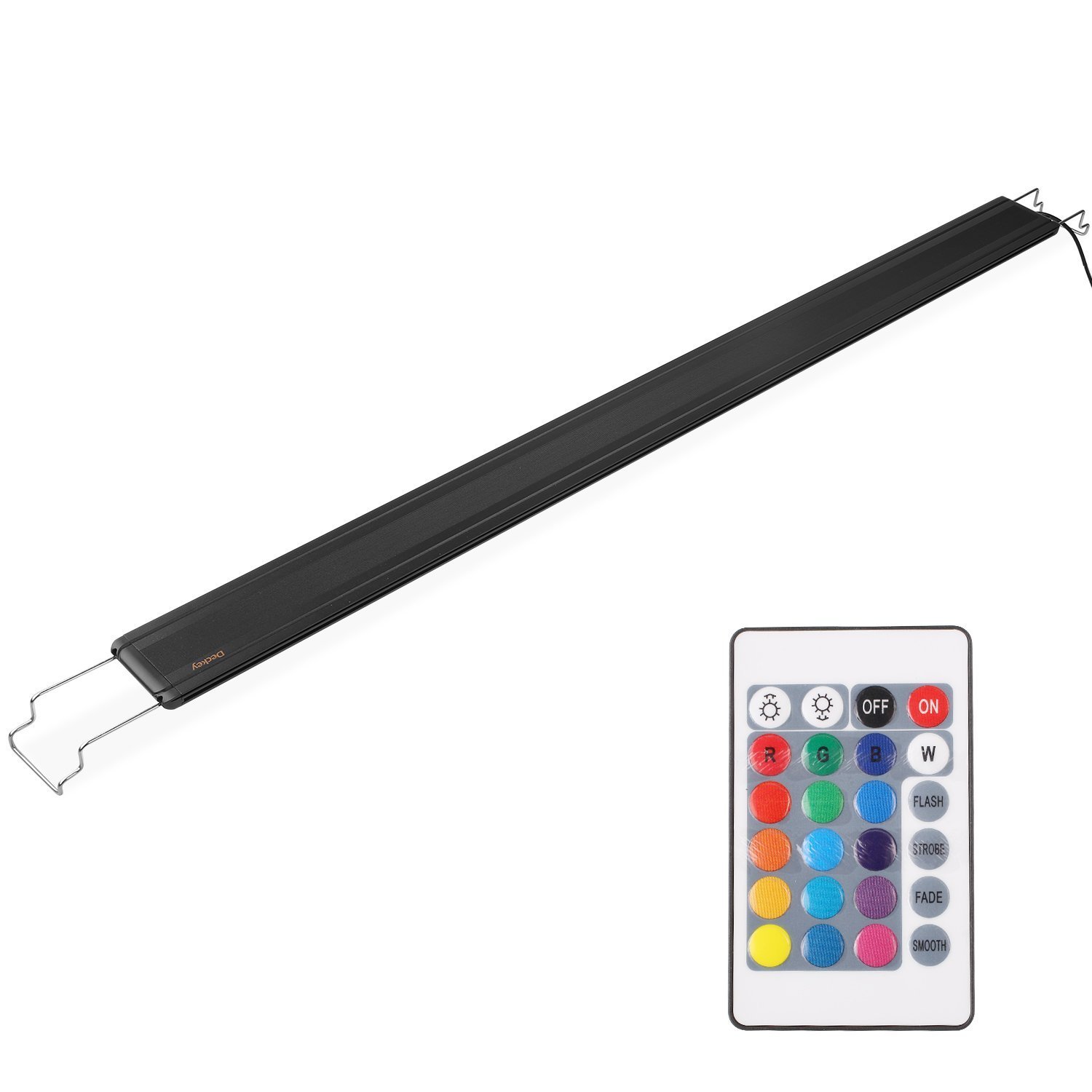 Aquarium Light RGB Multi-color Led Lights for 28.3-34 inch Fish Tank Extendable Light 72LED 12W + IR Remote Controller