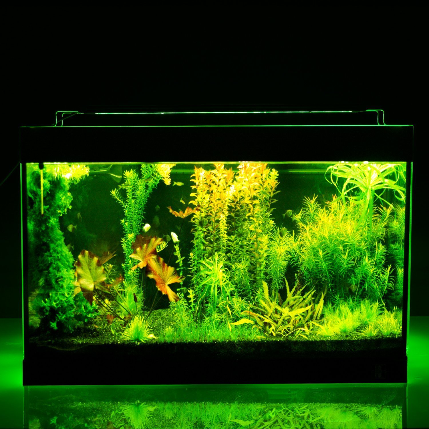 Aquarium Light RGB Multi-color Led Lights for 28.3-34 inch Fish Tank Extendable Light 72LED 12W + IR Remote Controller