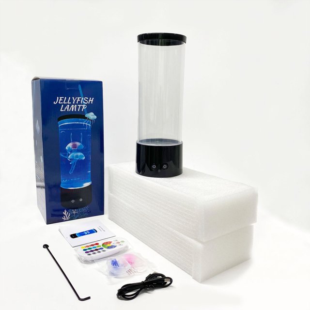 Kid Gift Led Color jellyfish Changing Decoration Bedside Table Night Light Aquarium Jellyfish Lamp
