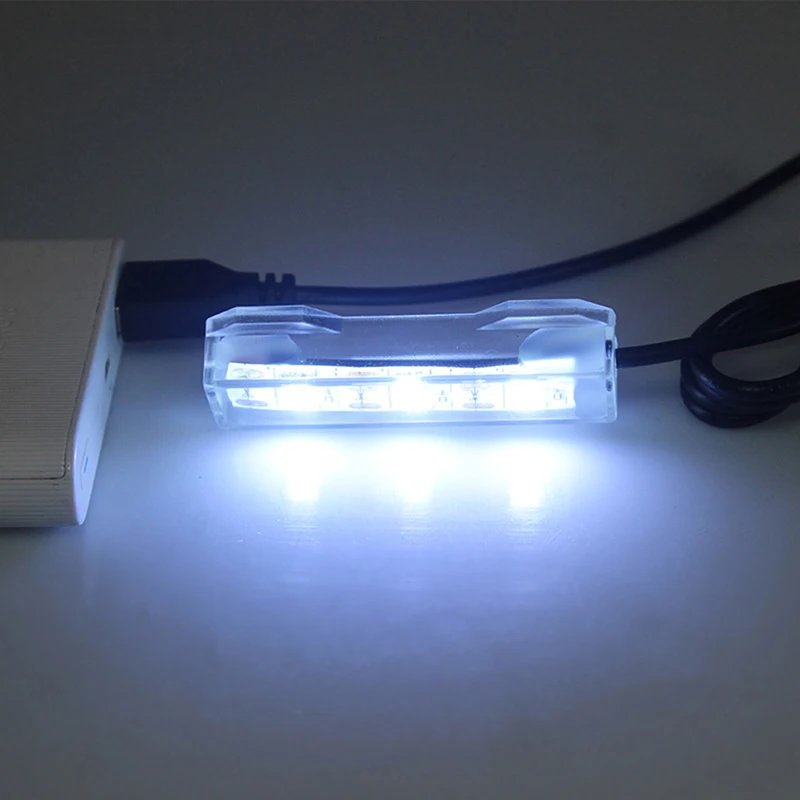 Fish Tank Light Plastic Small Aquarium Plants Light USB LED Desktop Fish Tank Lamp Aquarium Landscape Decorative Lamp