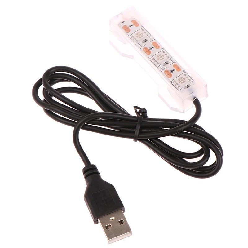 Fish Tank Light Plastic Small Aquarium Plants Light USB LED Desktop Fish Tank Lamp Aquarium Landscape Decorative Lamp