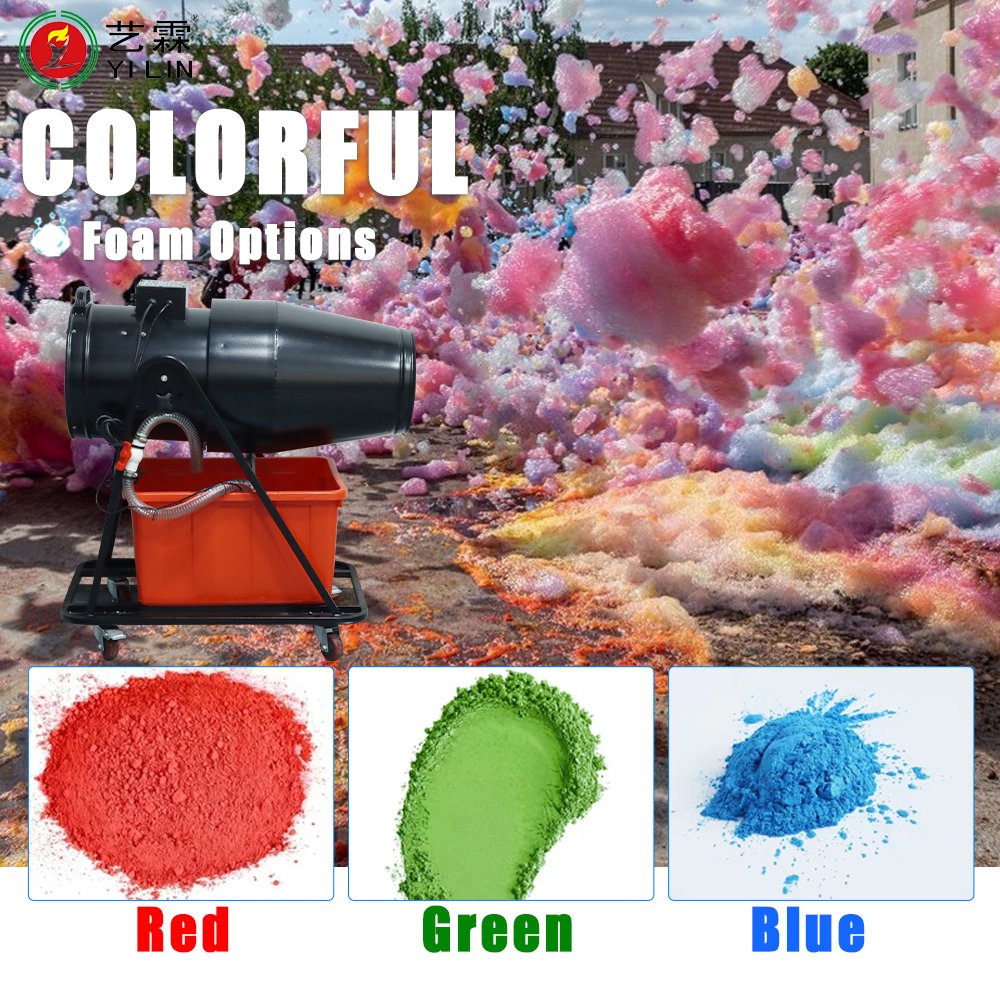 Summer New Style Hot Sell 1500w Jet Foam Cannon Foam Machine Party For Kids Swimming Pool Foam Machine
