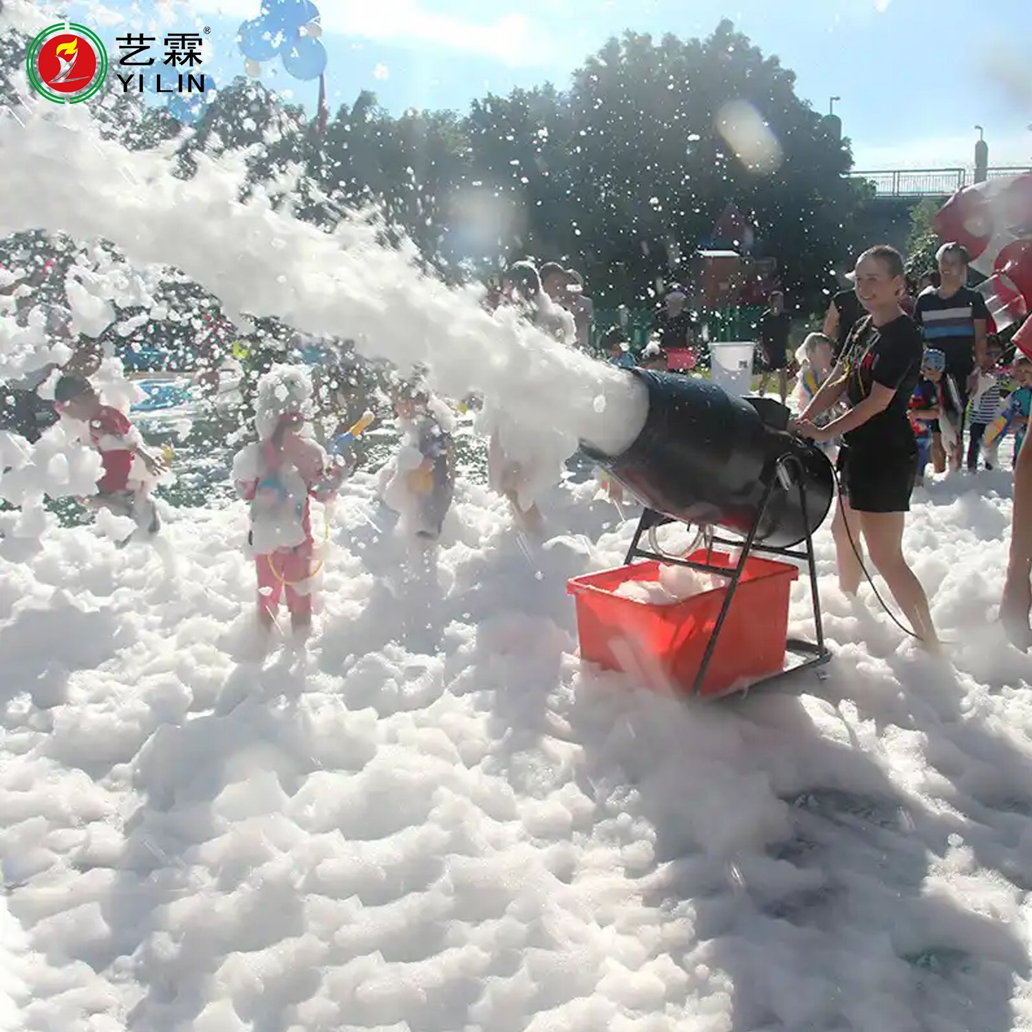Summer New Style Hot Sell 1500w Jet Foam Cannon Foam Machine Party For Kids Swimming Pool Foam Machine