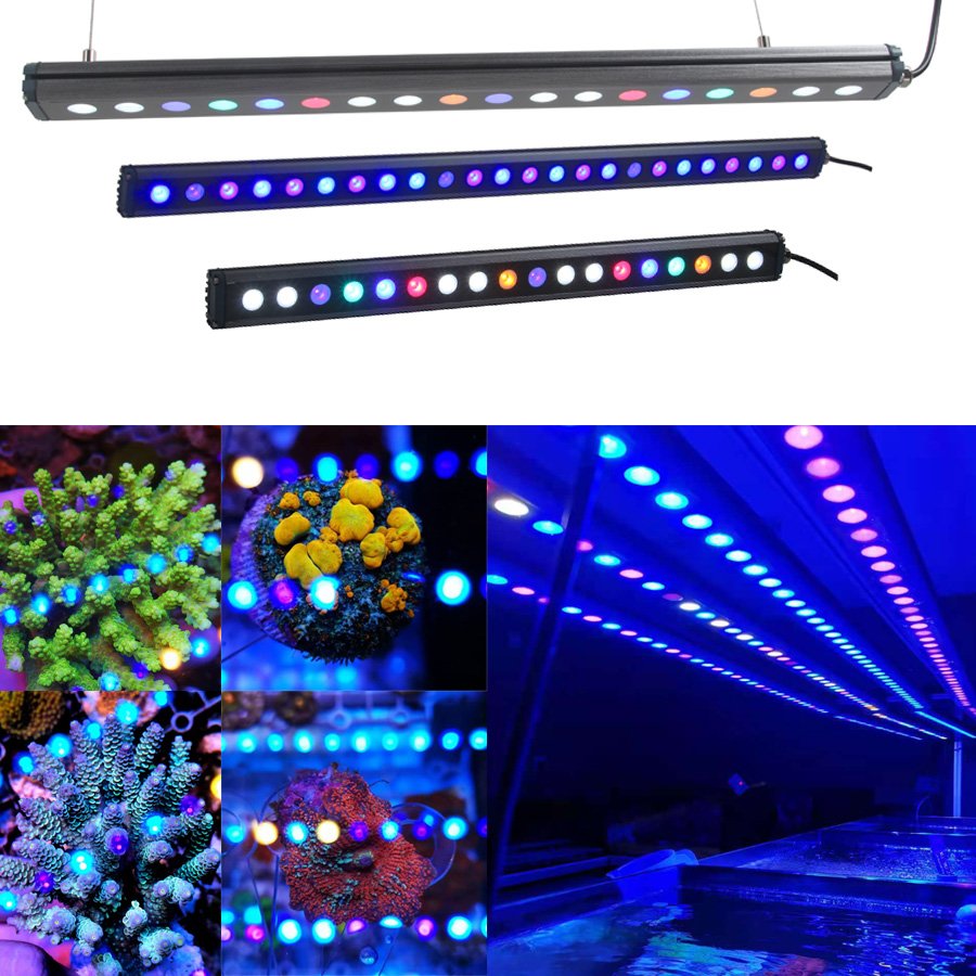 Marine Aquarium Led Light Reef Led Light Coral Reef Aquarium Lighting Knob Dimming 6FT For SPS LPS Ocean Tank