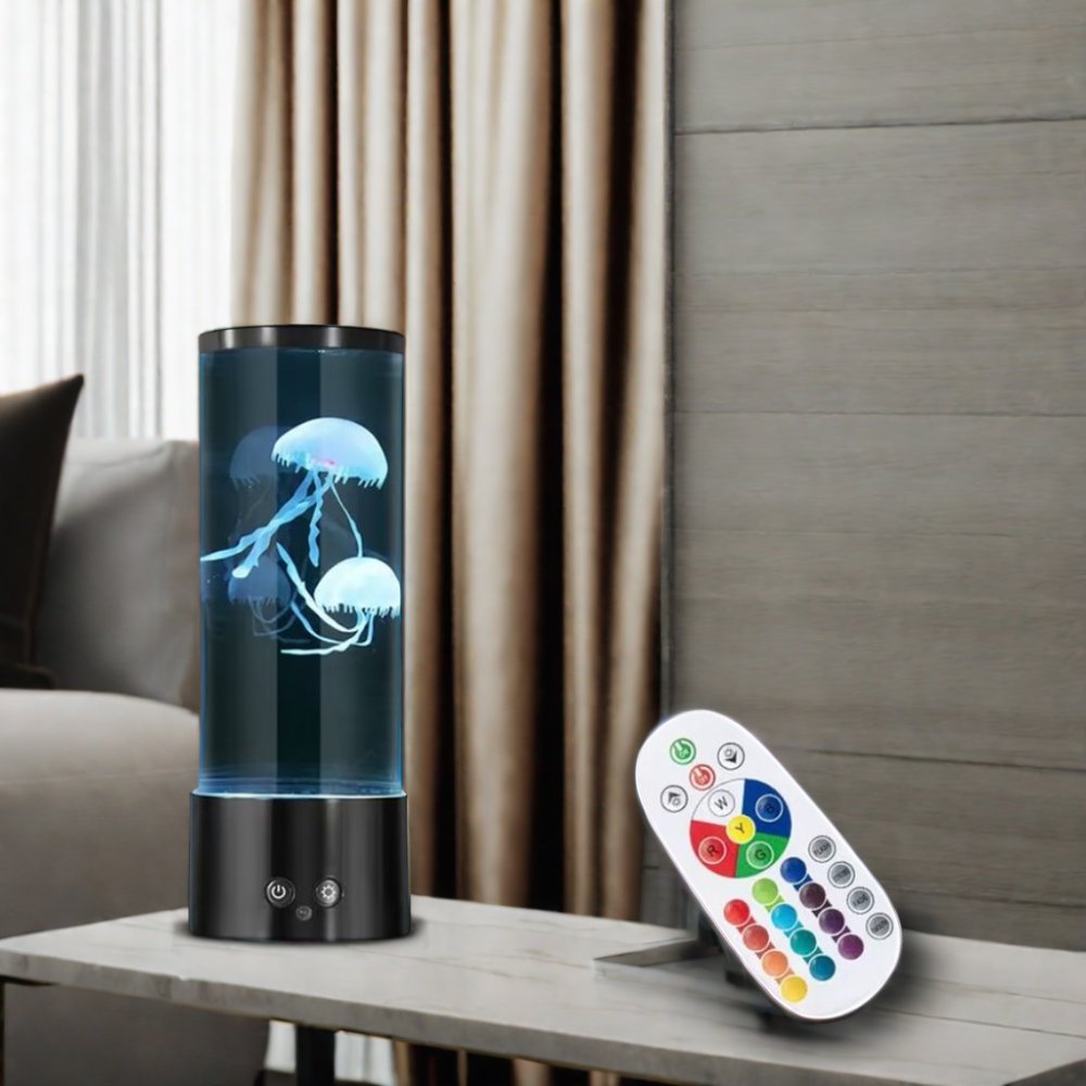 Remote Control Jellyfish LED Kids Colorful Night Light Fantasy Jellyfish Lamp