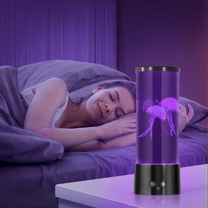 Remote Control Jellyfish LED Kids Colorful Night Light Fantasy Jellyfish Lamp