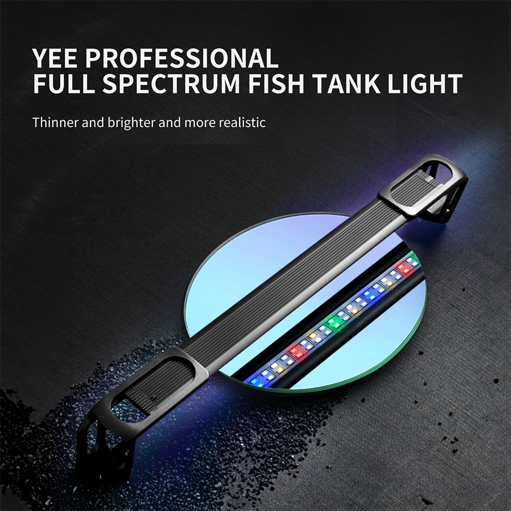 Yee 6mm Ultra-thin Full spectrum aquarium lights Fish tank Aquarium LED light waterproof reef lights