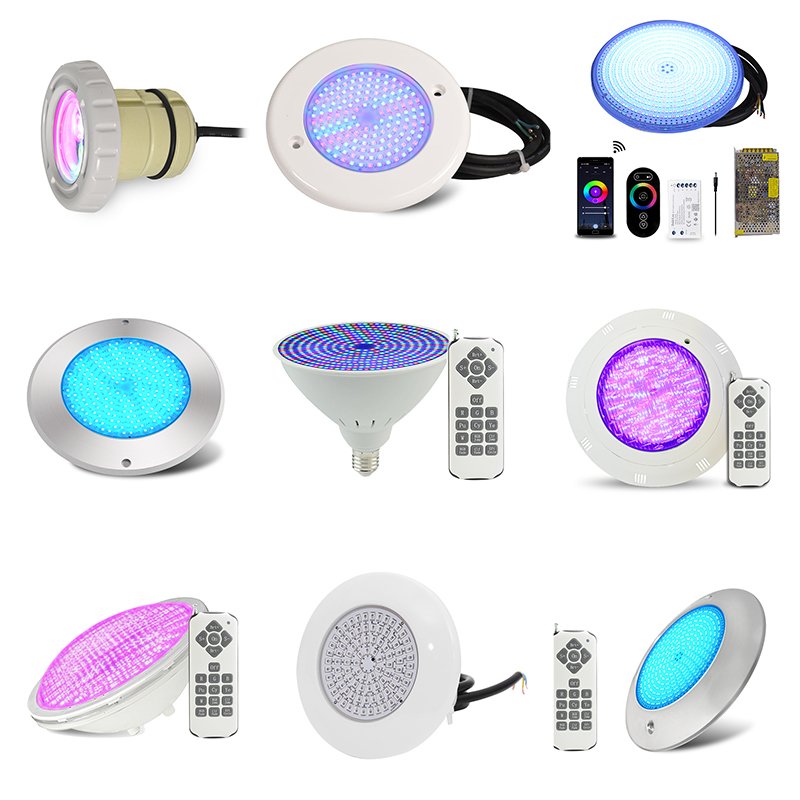 Commercial Underwater Luminaire Mini DMX512 RGB Above Ground Swimming Pools Lighting Underwater Multi Clourpe LED Lights Pond 3W