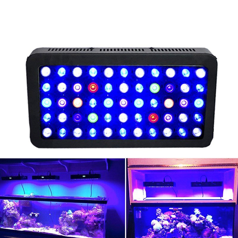 Full Spectrum 165W LED Seawater Aquarium Lighting LED Coral Reef Aquarium Lights for Marine Fish Tank