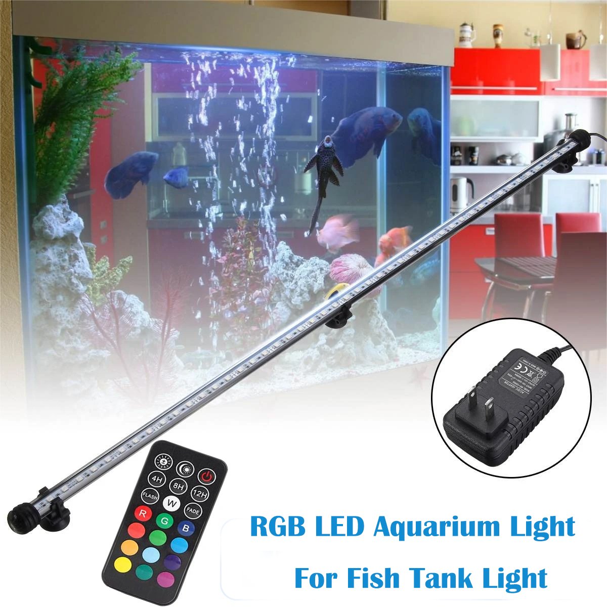 Aquarium Led Light Aquarium Equipments Fish Tank Light LED Aquarium Lighting Full Spectrum Lamp DC 220V PPC IP65 RGB 5w 2 Years