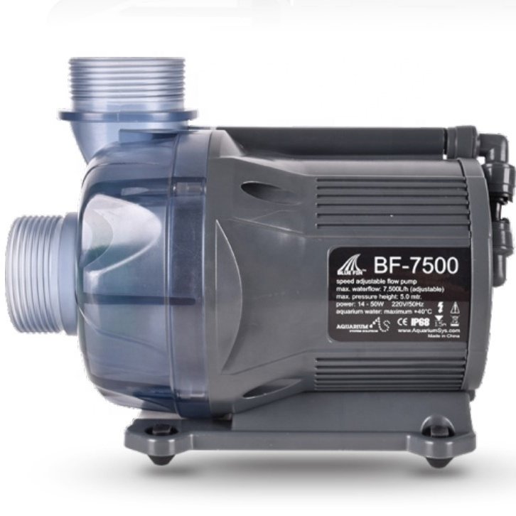 Water Pump BF-7500 A.S. Blue Fin Pump Ceramic Shaft with Pump Chamber Self-cleaning Design High-efficiency Super Silent