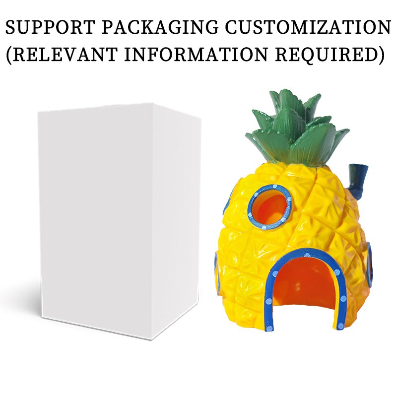 Hot Sale Customized Fish Hide Player Shrimp Nest Fish Tank Aquarium PVC For Home Decoration Aquarium Decoration Pineapple House