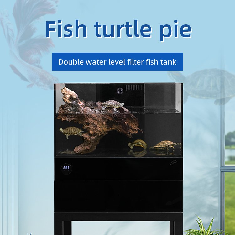 Multiple filtration tabletop glass fish tank artificial aquarium multifunctional desktop fish tank without base cabinets