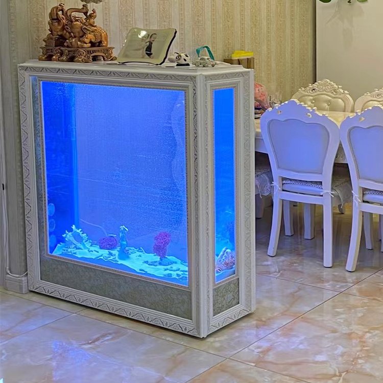 High Quality European Style Screen Cylinder Hydroponic Fish Tank For Home Decorations