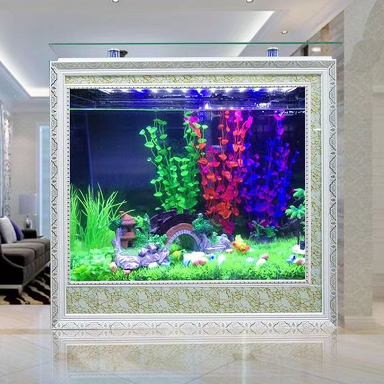 High Quality European Style Screen Cylinder Hydroponic Fish Tank For Home Decorations